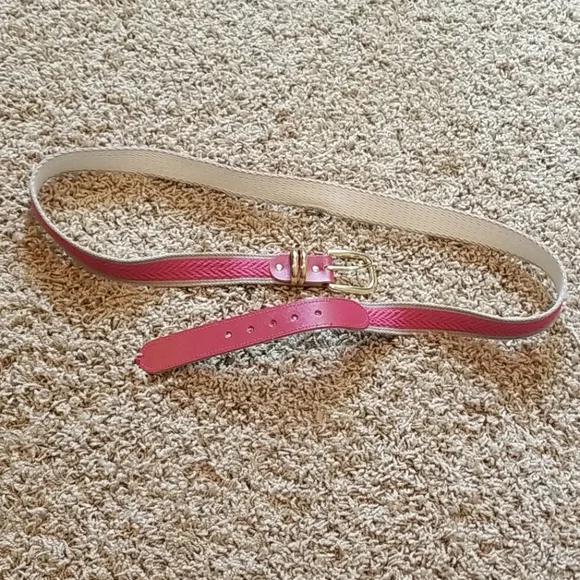 Accessories | Nwot Pink Canvas Belt 2w | Poshmark display picture 1